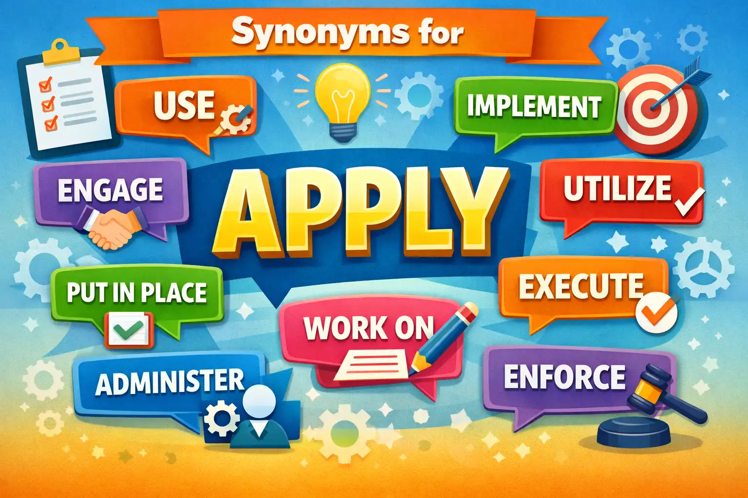synonyms for apply