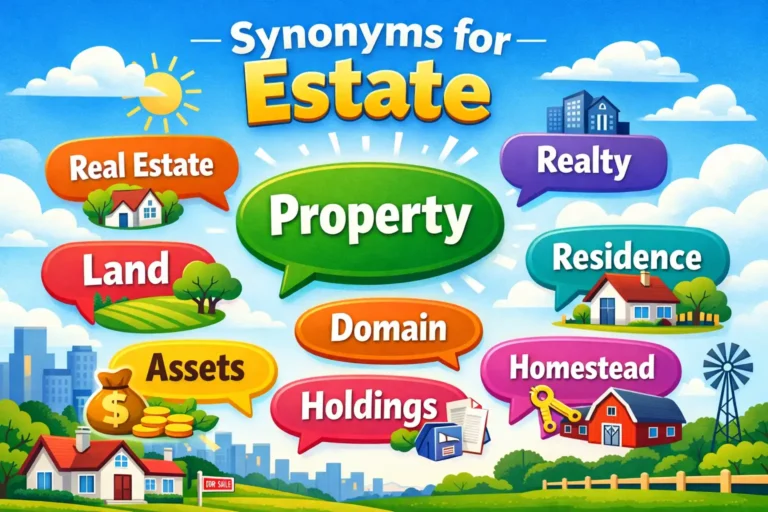synonyms for estate