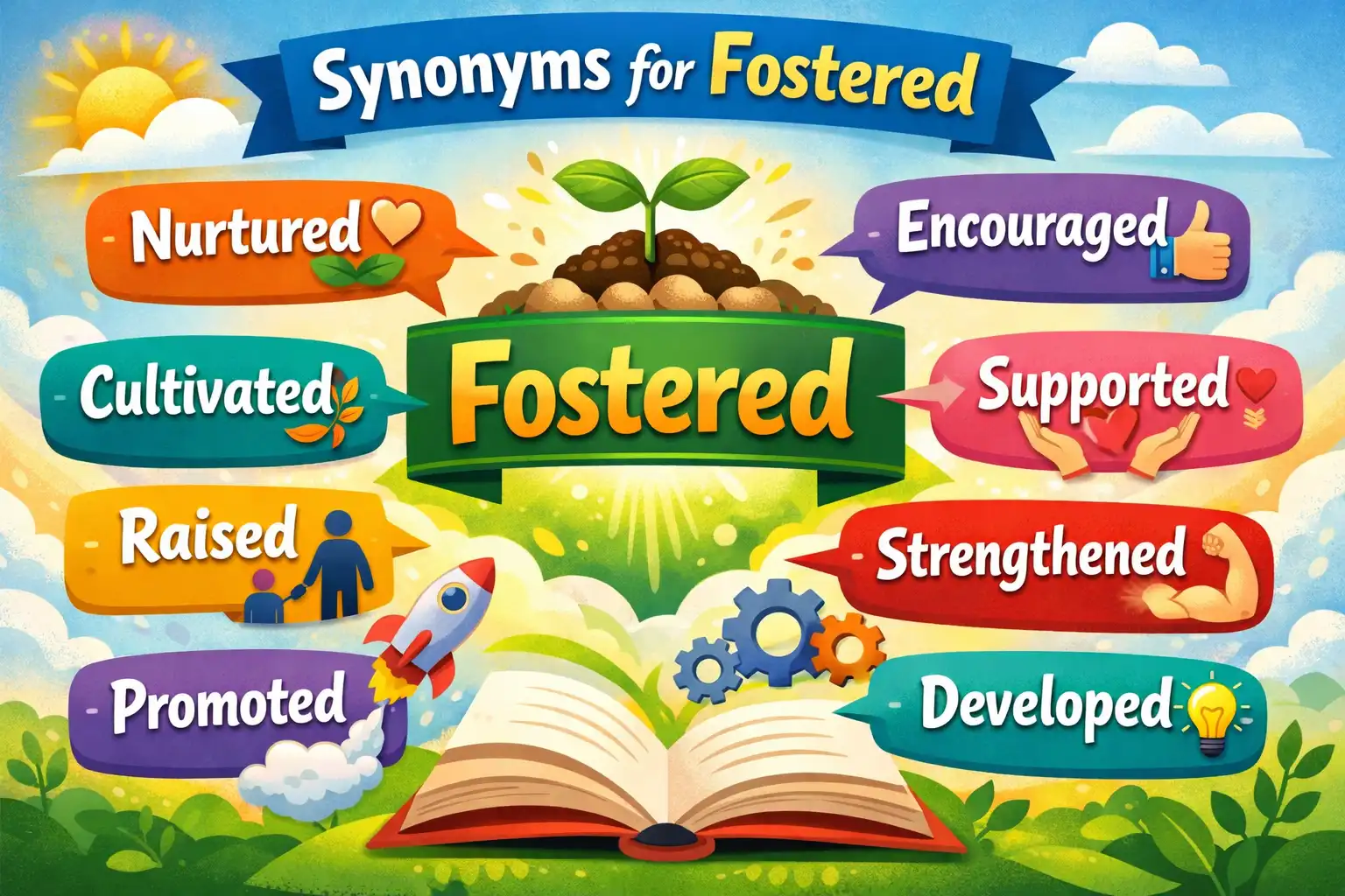 synonyms for fostered