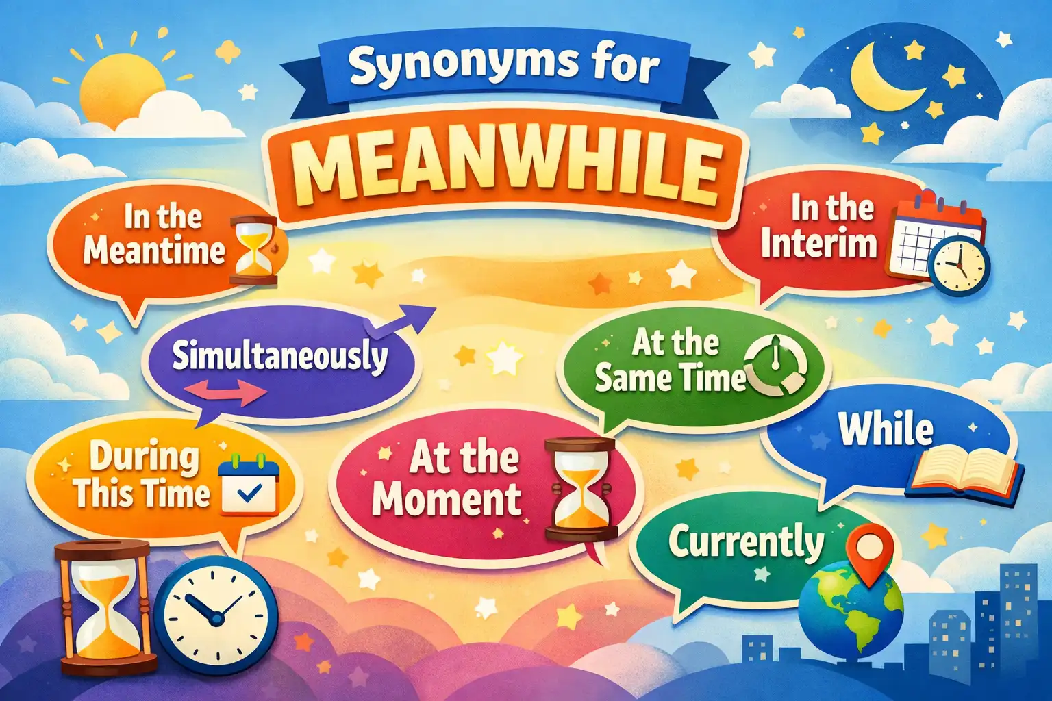 synonyms for meanwhile