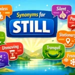 synonyms for still