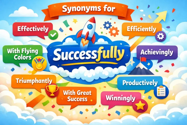 synonyms for successfully