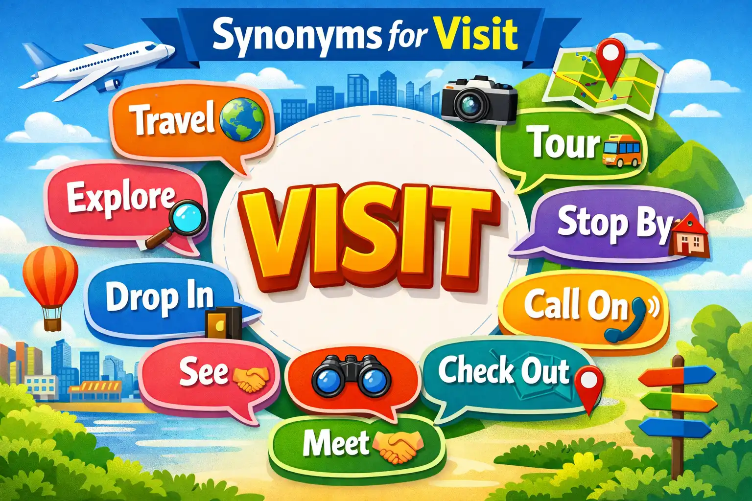 synonyms for visit