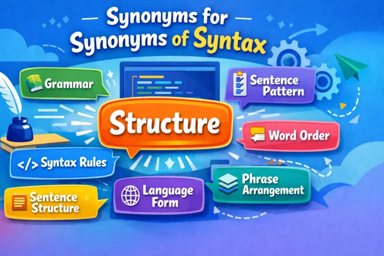 synonyms of syntax
