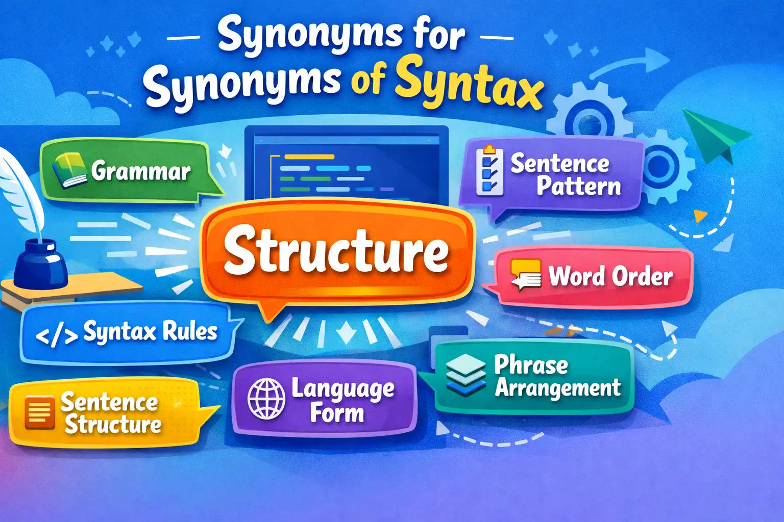 synonyms of syntax