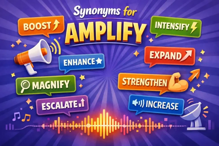 synonyms for amplify