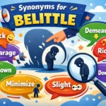 synonyms for belittle