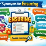 synonyms for ensuring