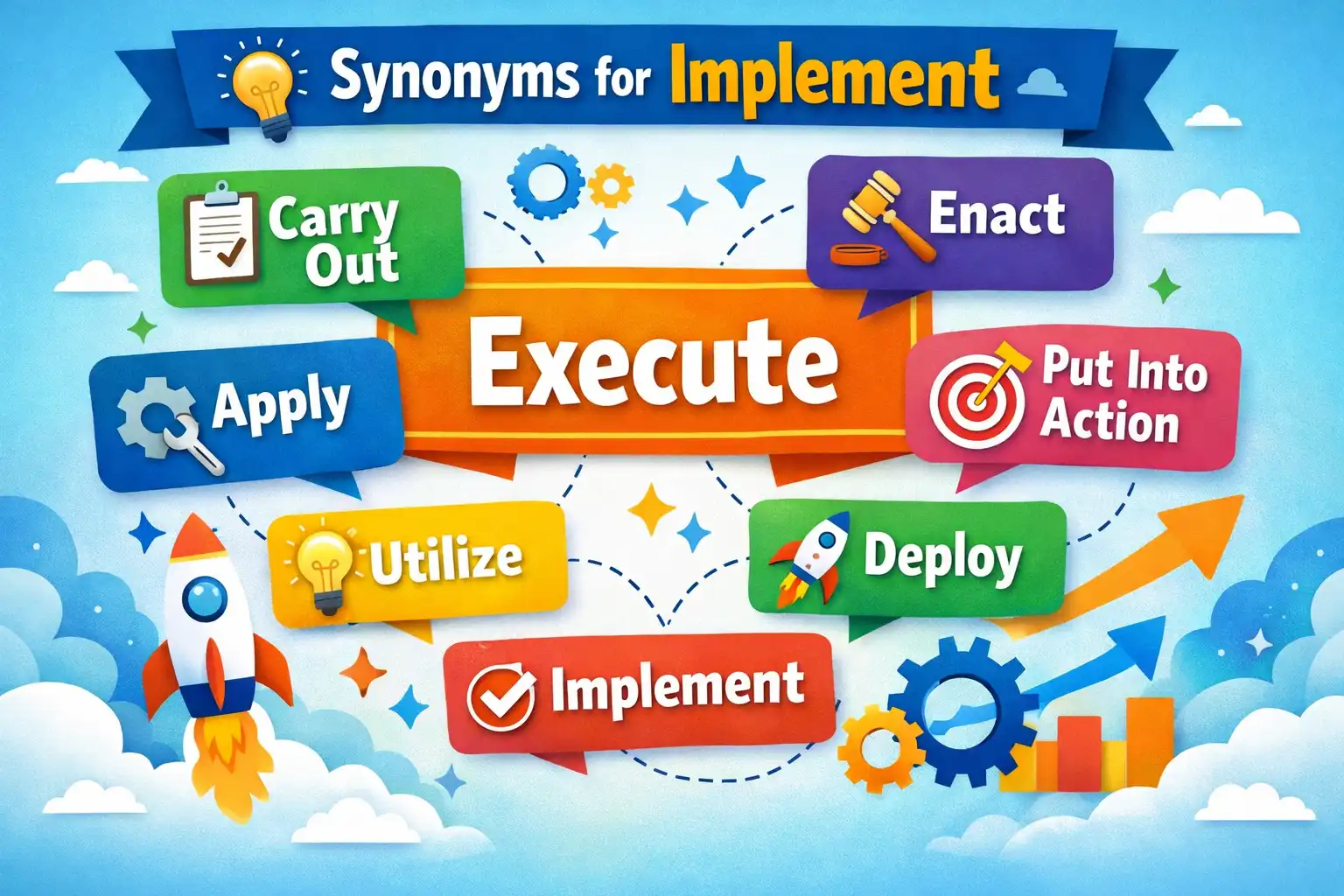 synonyms for implement