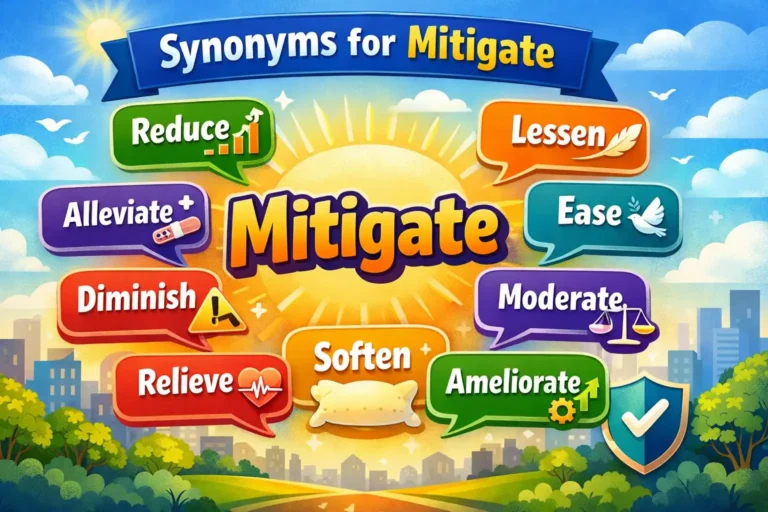 synonyms for mitigate
