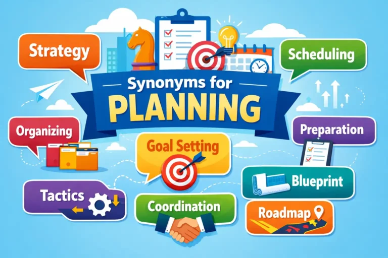 synonyms for planning