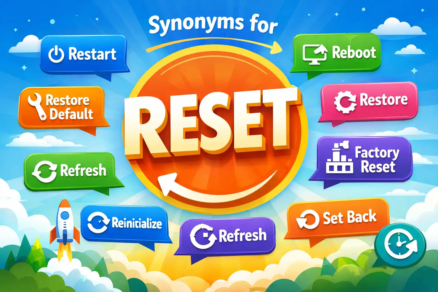 synonyms for reset