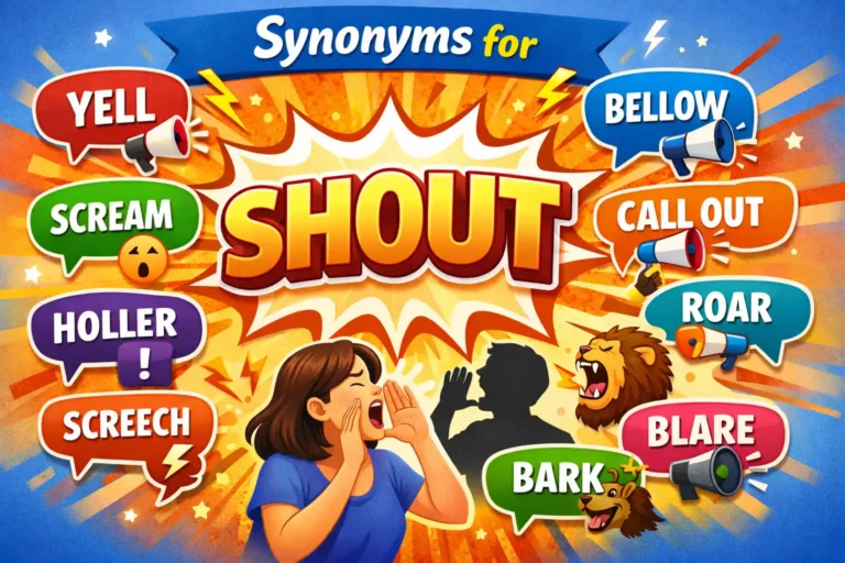 synonyms for shout