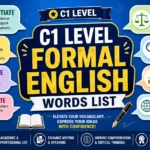 C1 level formal English words list