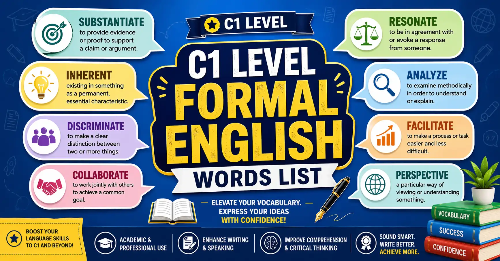 C1 level formal English words list