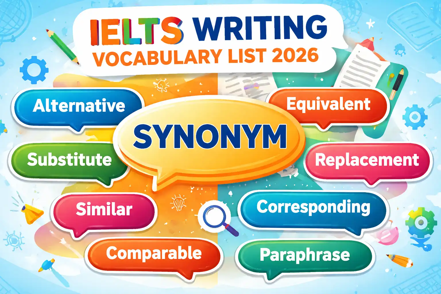 IELTS writing vocabulary list 2026