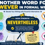another word for however in formal writing