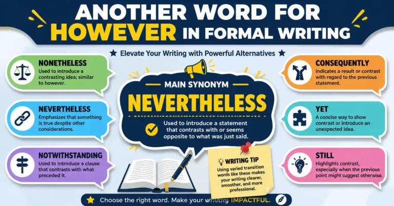another word for however in formal writing
