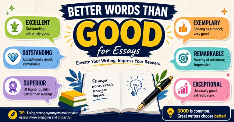 better words than good in essay