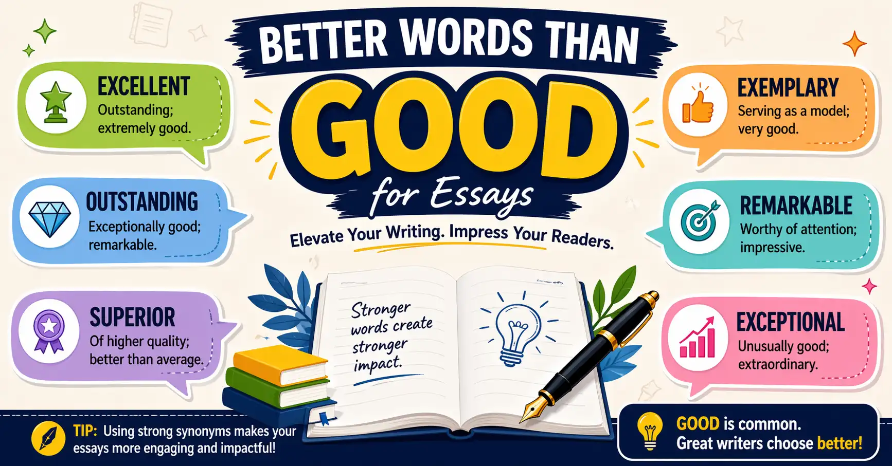 better words than good in essay