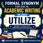 formal synonym for use in academic writing
