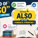 instead of also in academic writing