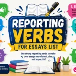 reporting verbs for essays list