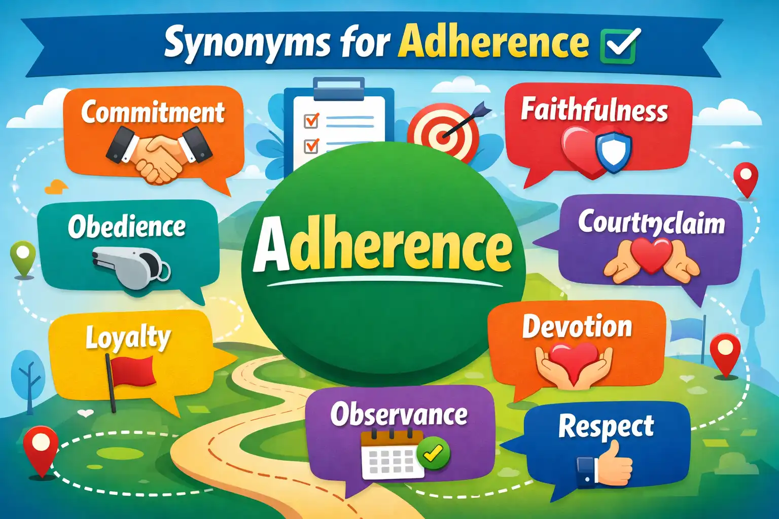 synonyms for adherence