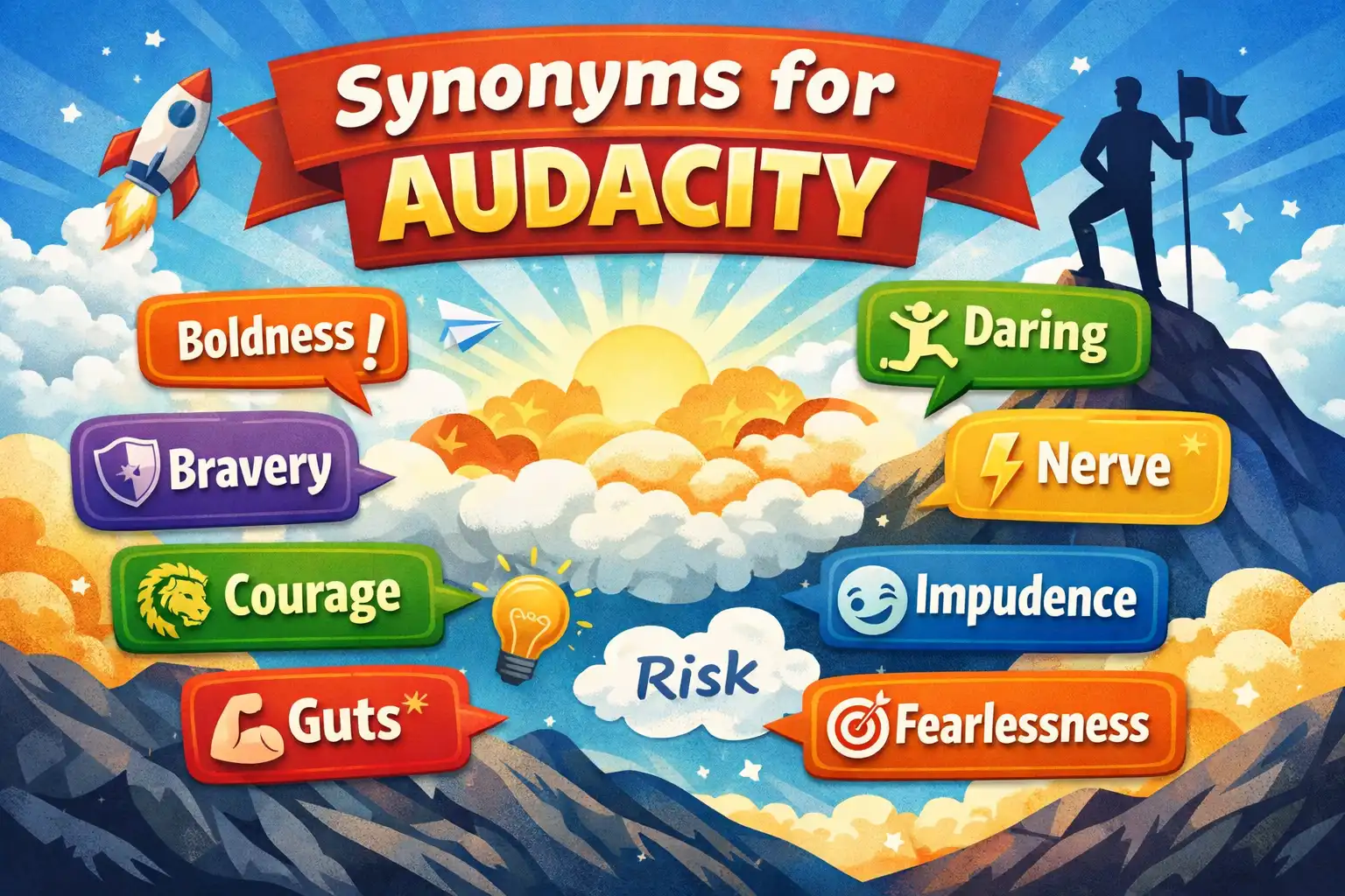 synonyms for audacity