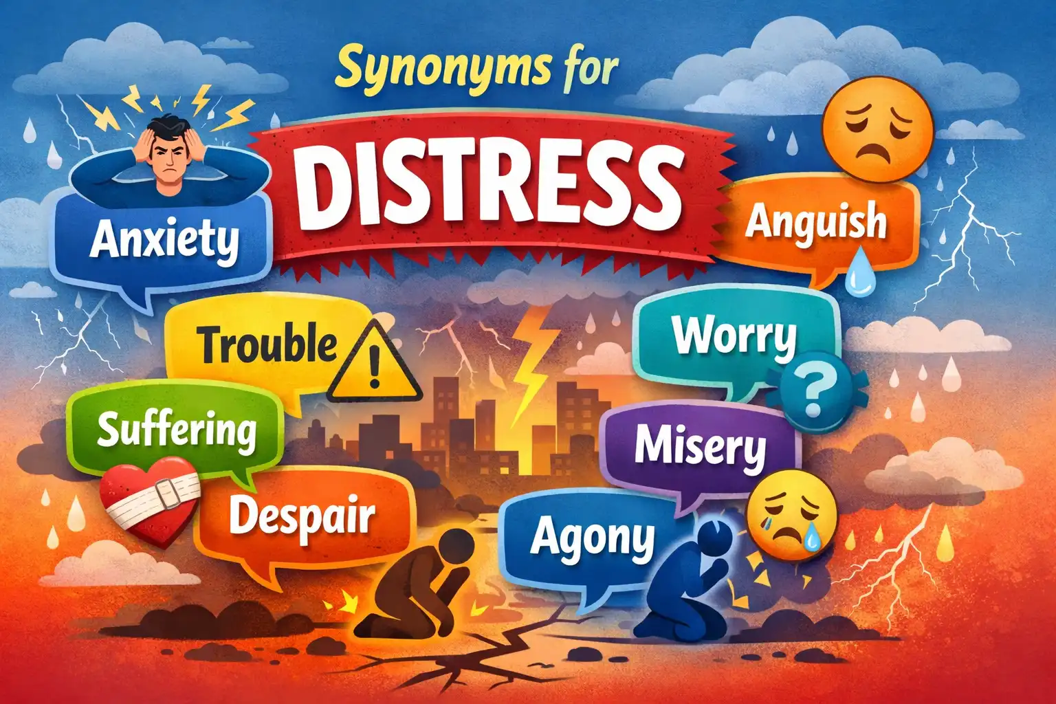synonyms for distress