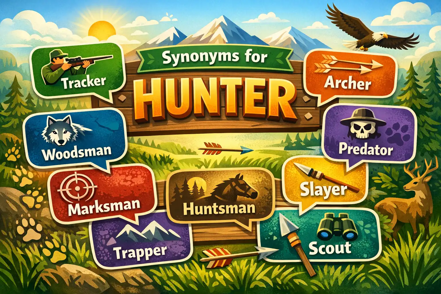 synonyms for hunter