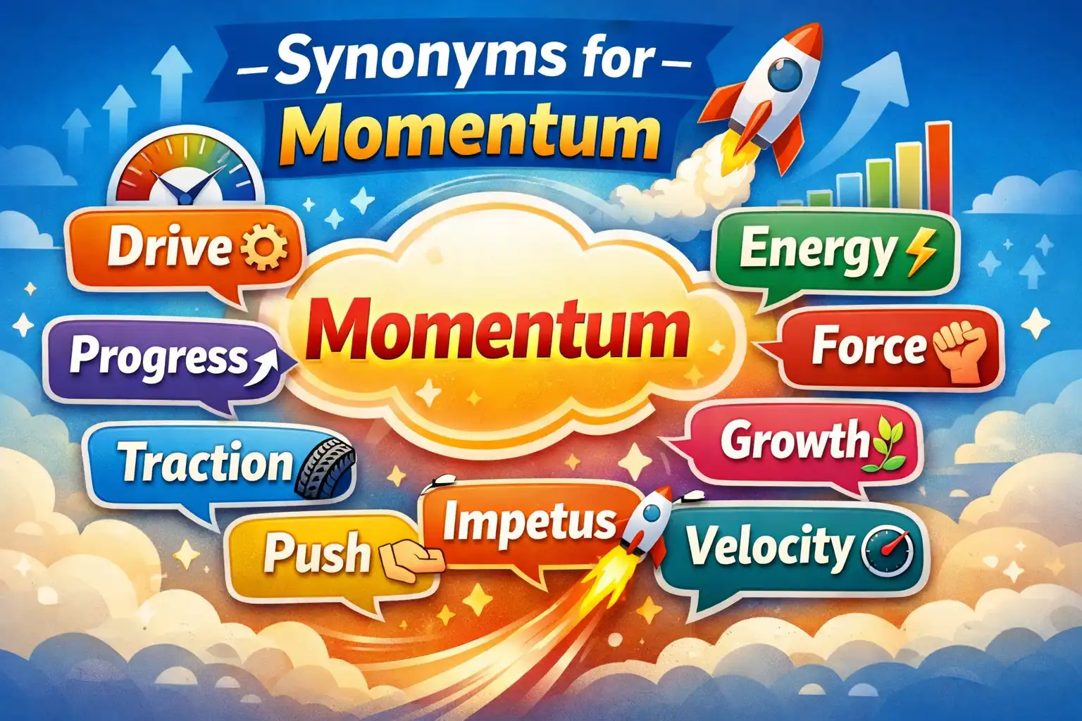 synonyms for momentum