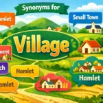 synonyms for village