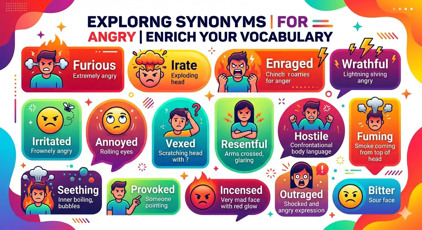 synonyms for angry