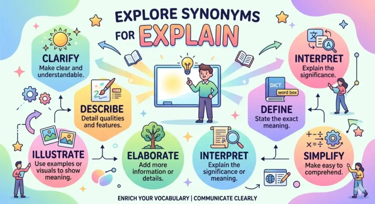 synonyms for explain
