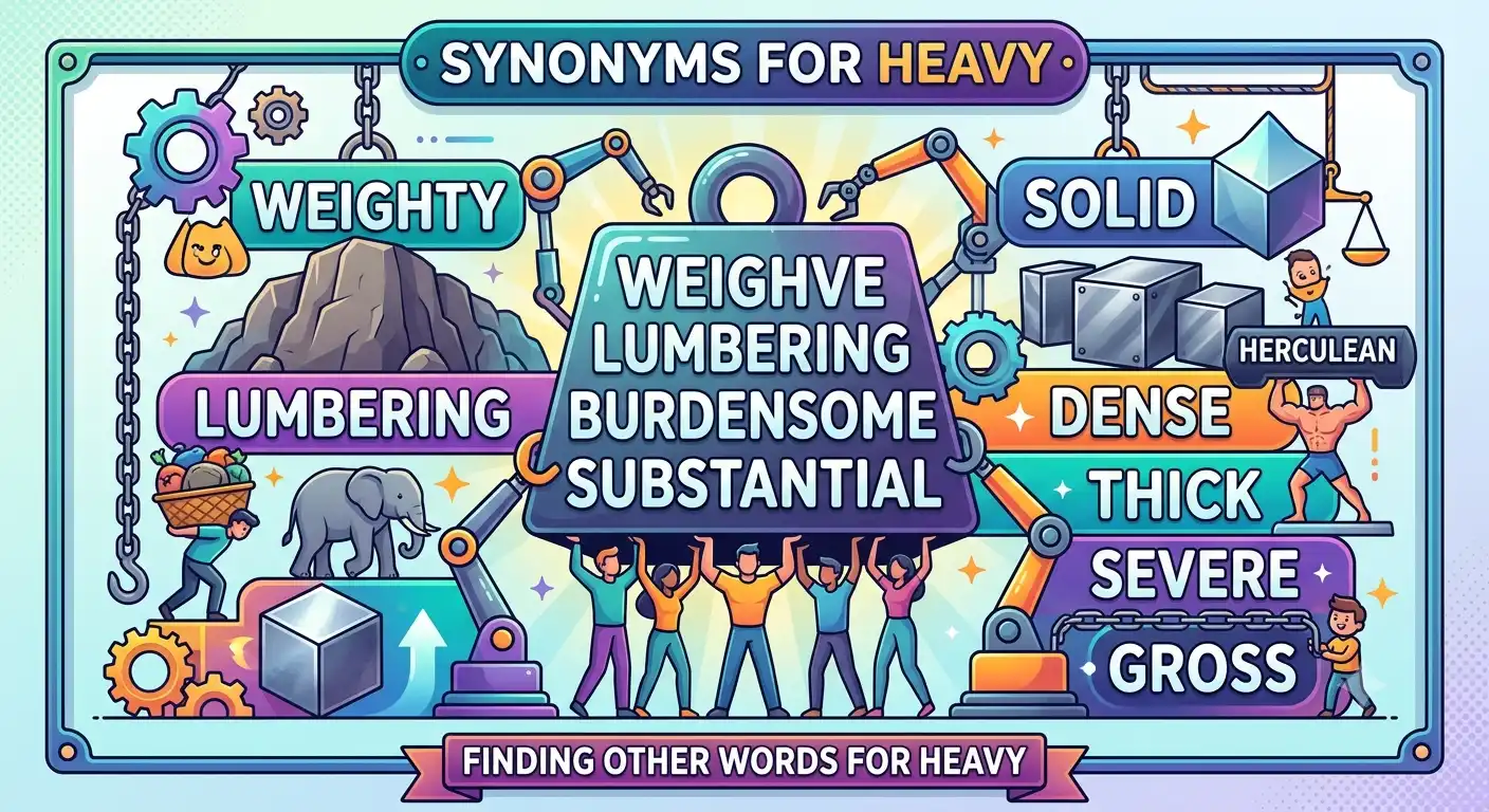 synonyms for heavy