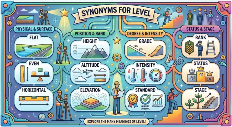 synonyms for level