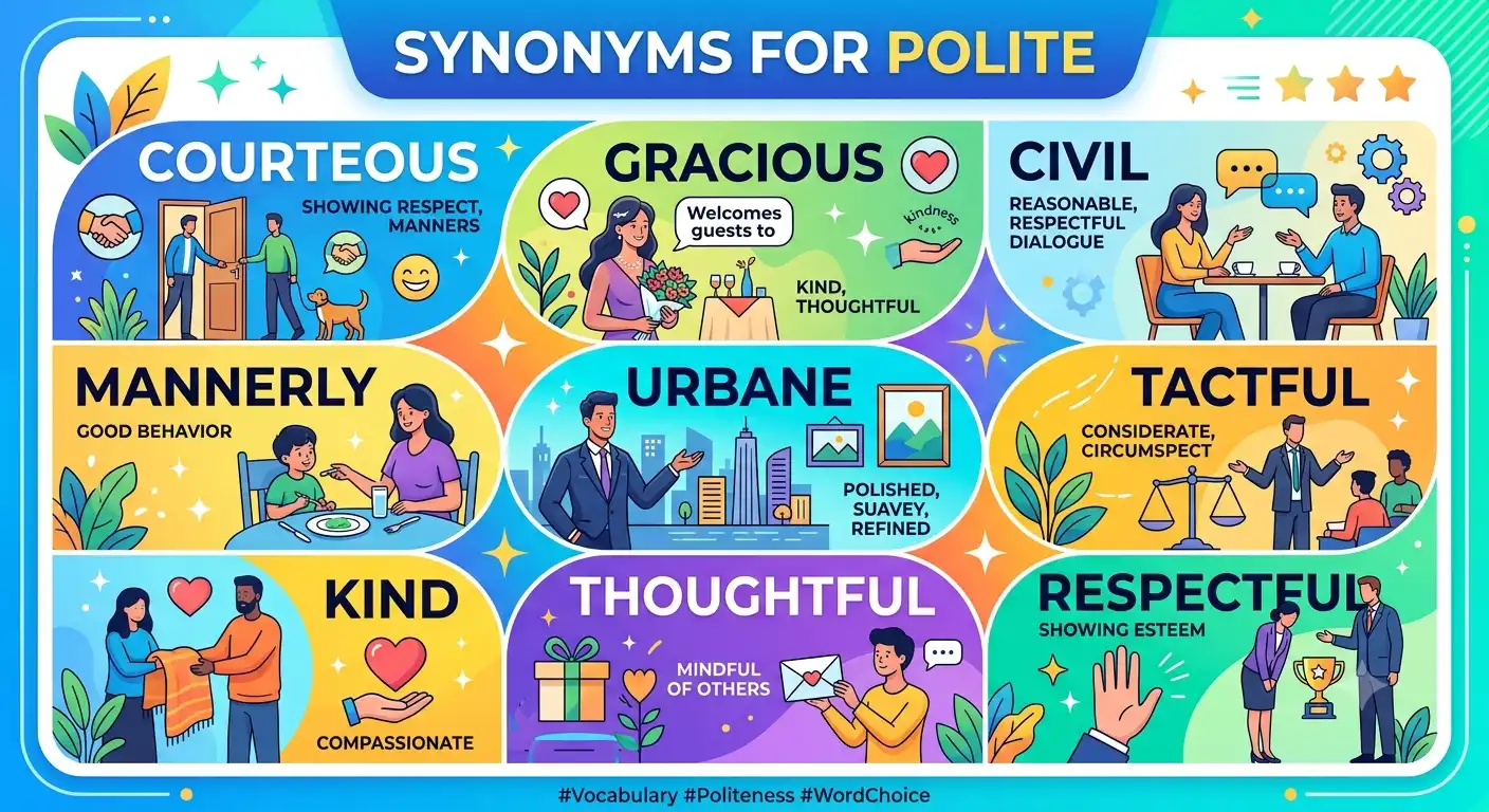 synonyms for polite