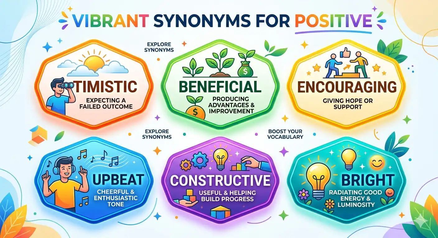 synonyms for positive