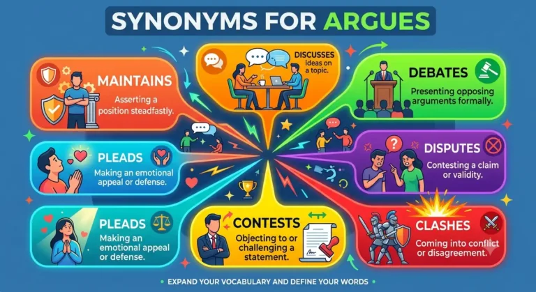 synonyms for argues