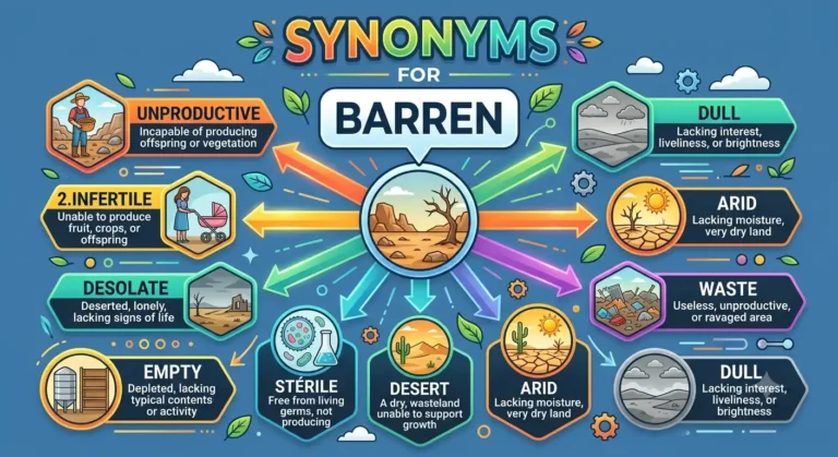synonyms for barren