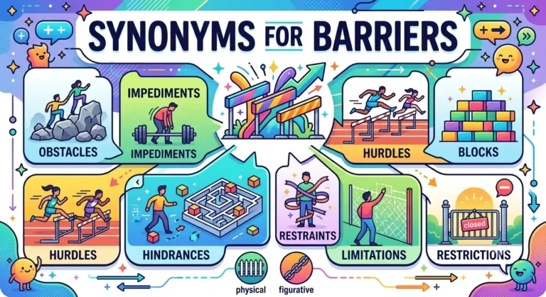 synonyms for barriers