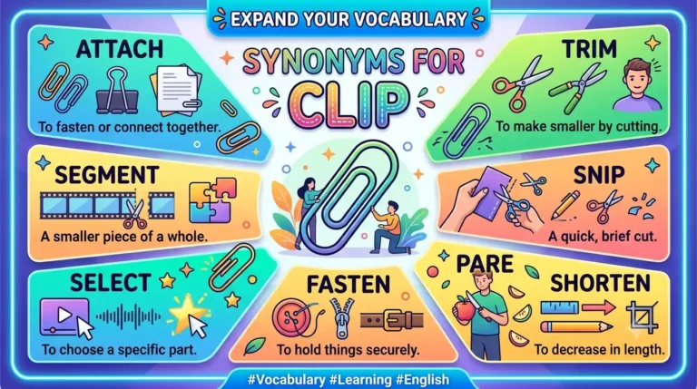 synonyms for clip