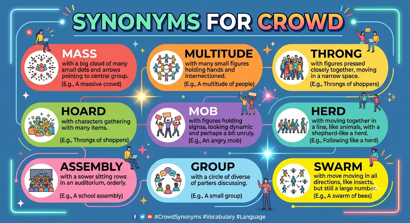 synonyms for crowd