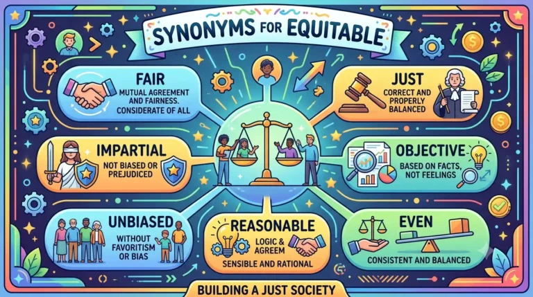 synonyms for equitable
