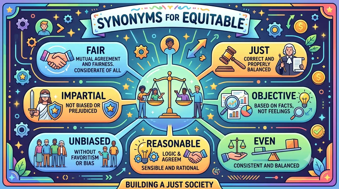 synonyms for equitable