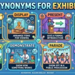 synonyms for exhibit