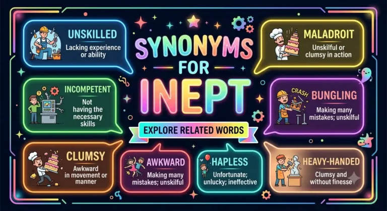 synonyms for inept