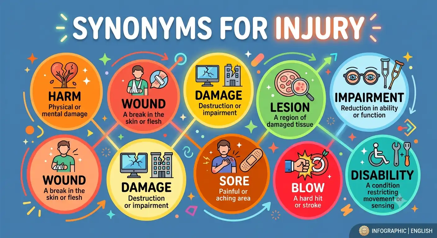 synonyms for injury
