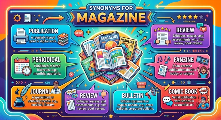 synonyms for magazine